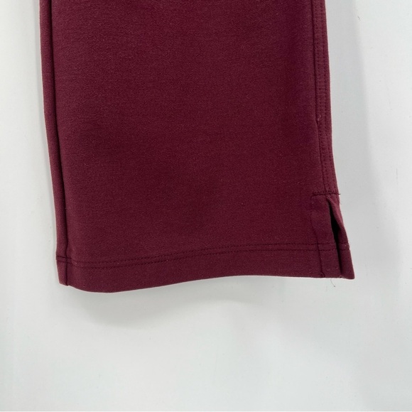 American Giant Ponte Kick Flare Crop Pant in Wine Size 14 Petite - Picture 8 of 8